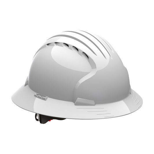 Evo 6161 Full Brim Vented Hard Hat White