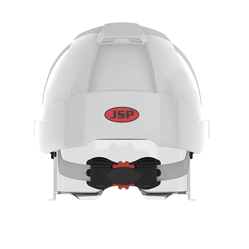 Evo Vista Lens Non Vented White/Smoke Helmet - Wheel Ratchet - Clear Lens