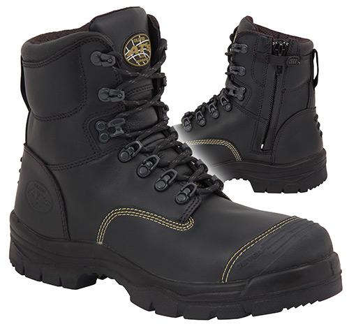 Oliver 55-345Z Black Lace Zip Safety Boot