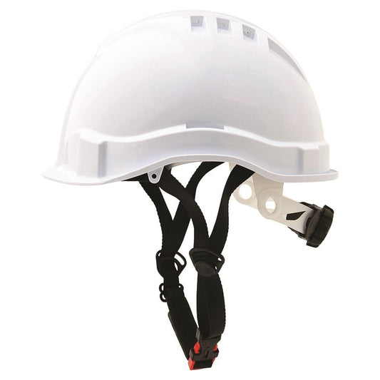 V6 Hard Hat Vented Micro Peak Ratchet Harness Linesman HHV6MP