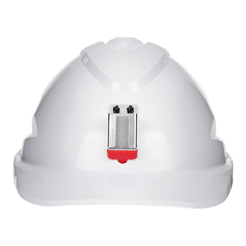 V9 Hard Hat Vented + Lamp Bracket Pushlock Harness - White