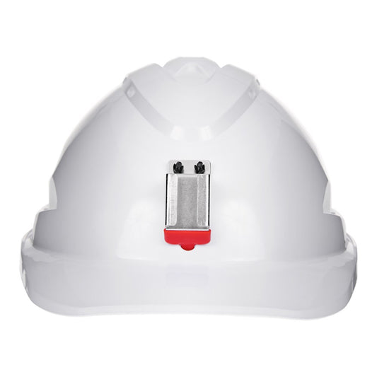 V9 Hard Hat Vented + Lamp Bracket Pushlock Harness - White