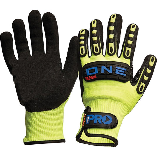 Arax One Nitrile Foam / Cut Resistant Liner Rubber Back Gloves ONECR