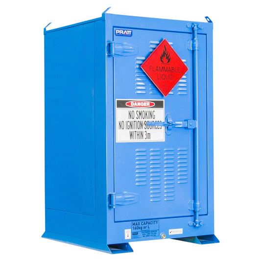 Dangerous Goods Outdoor Storage Cabinet:160L - 1 Door - 2 Shelves POD160