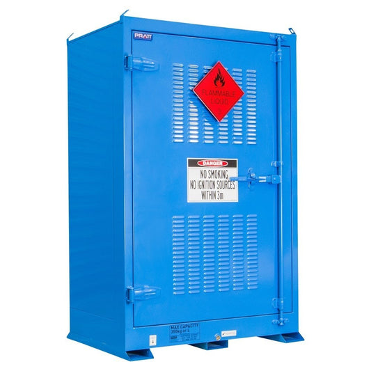 Dangerous Goods Outdoor Storage Cabinet:350L - 1 Door - 3 Shelves POD350