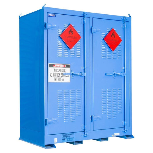 Dangerous Goods Outdoor Storage Cabinet:450L - 2 Doors - 6 Shelves POD450