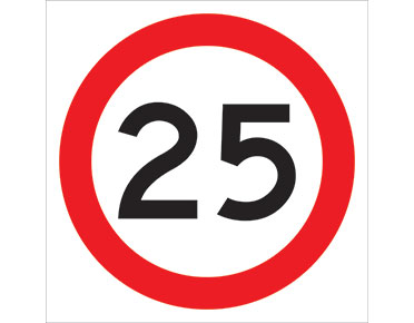 25km/h 600x600 Class 1 Reflective