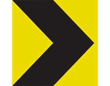 Hazard Marker Chevron 600x600 Class 1 Reflective