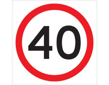 40km/h 600x600 Class 1 Reflective