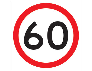 60km/h 600x600 Class 1 Reflective