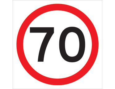 70km/h 600x600 Class 1 Reflective