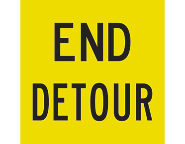 End Detour 600x600 Class 1 Reflective