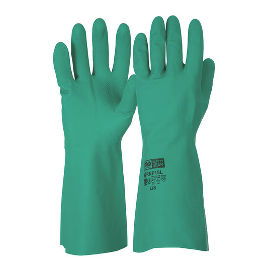 Green Nitrile Gloves RNF15