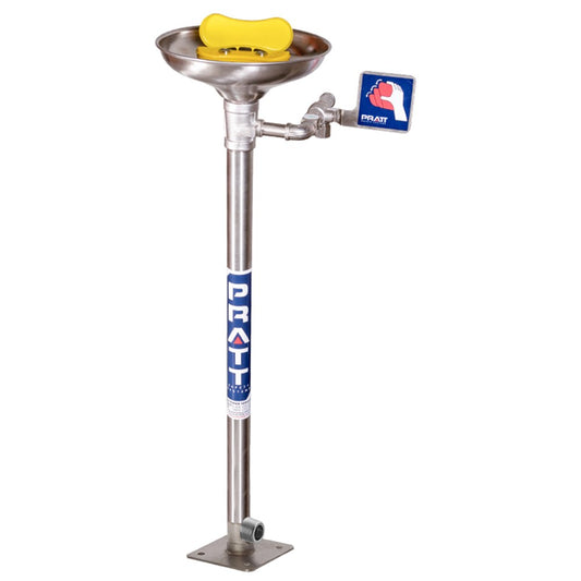 Pratt Pedestal Mounted Eye & Face Wash Nozzle With Bowl No Foot Treadle SE420
