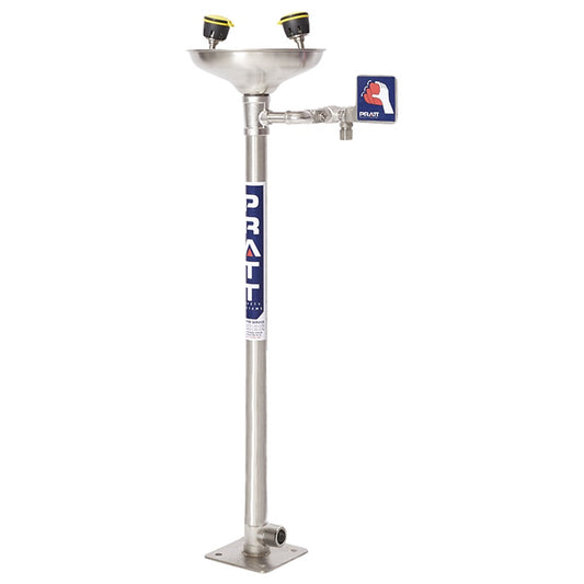 Pedestal Mounted Eye Wash With Bowl - No Foot Treadle SE545
