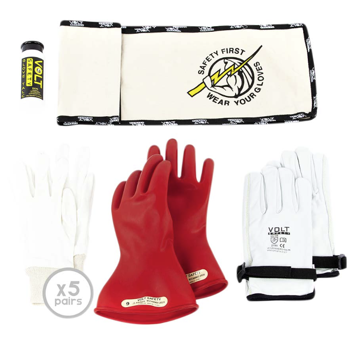 Electrical Insulated Glove Kit Class 00 500V