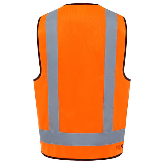 Fluro H Back Safety Vest - Day/Night Use