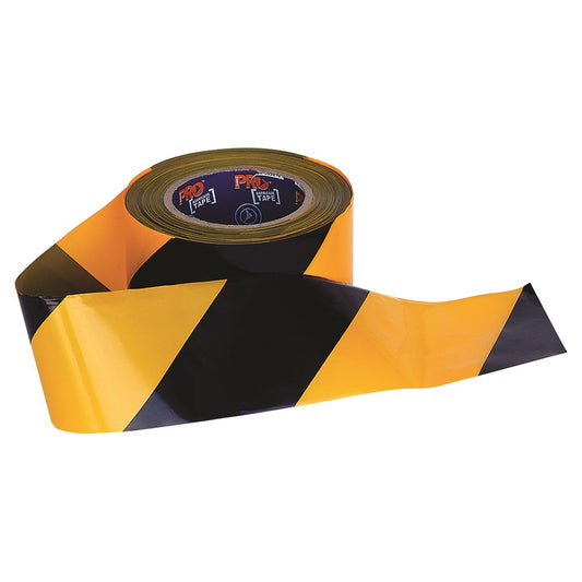 Barricade Tape - 100M X 75Mm Yellow / Black YB10075