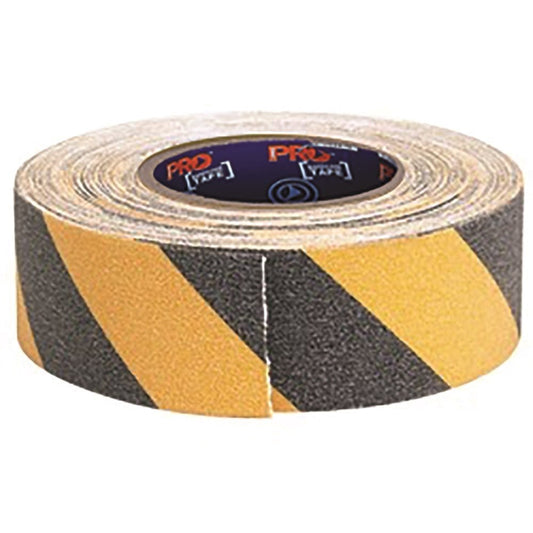 Self Adhesive Non Slip Hazard Tape Yellow & Black. 18M X 50Mm YB1850-NS