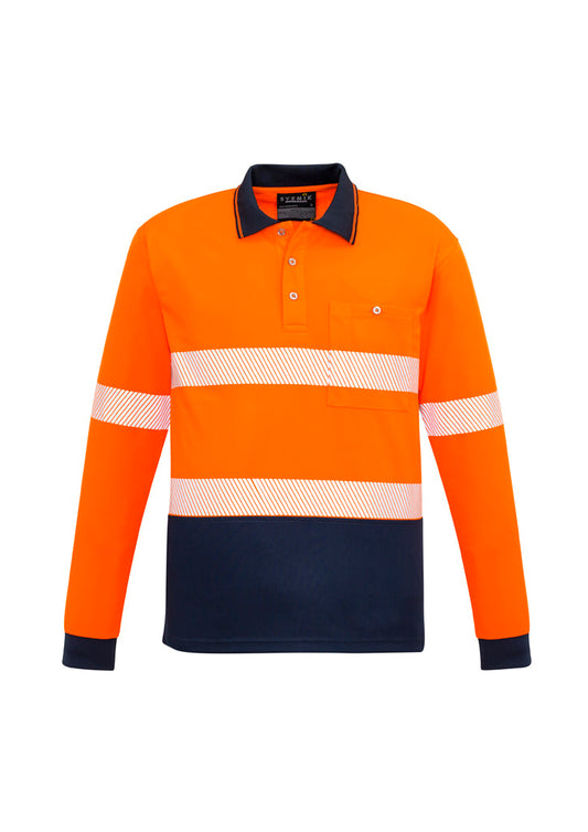 ZH530 Syzmik Unisex Hi Vis Segmented Tape Long Sleeve Polo