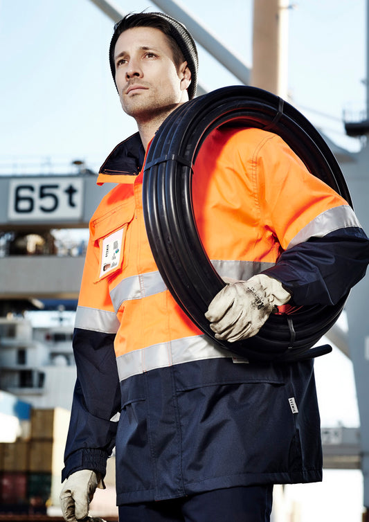 ZJ357 Syzmik Mens Hi Vis Ultralite Waterproof Jacket