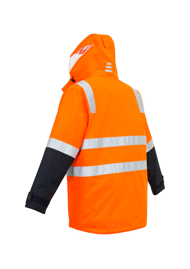 ZJ532 Syzmik Mens Hi Vis 4 In 1 Waterproof Jacket