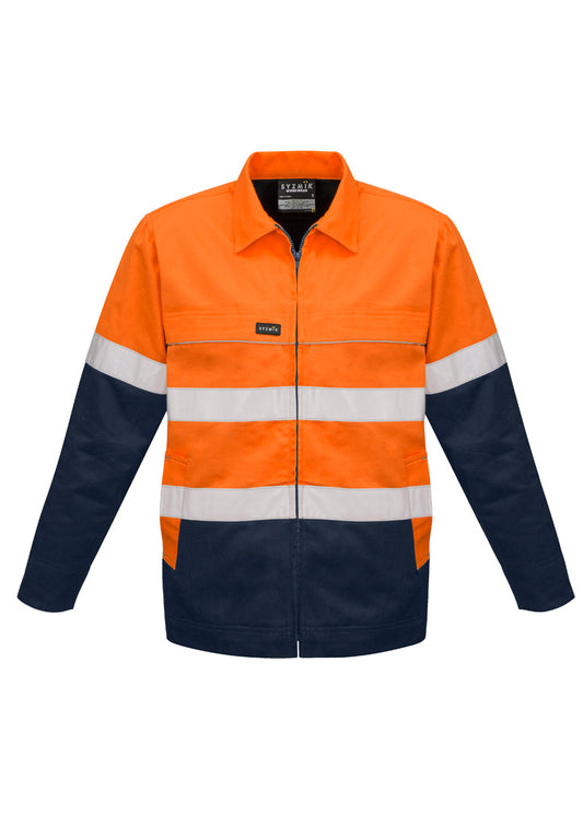 ZJ590 Syzmik Mens Hi Vis Cotton Drill Jacket