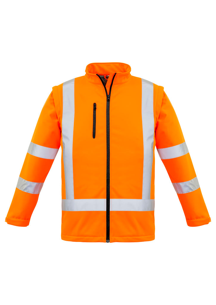 Syzmik Unisex Hi Vis X Back 2 In 1 Softshell Jacket ZJ680