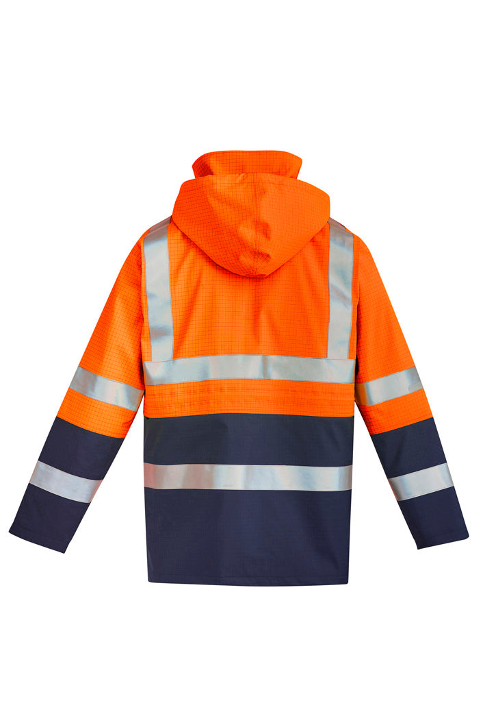 ZJ900 Syzmik Mens Orange Flame Arc Rated Antistatic Waterproof Jacket