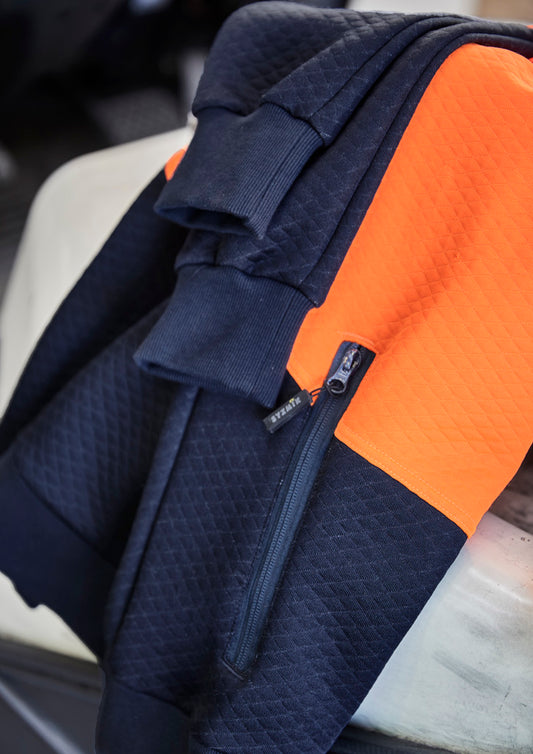 ZT477 Syzmik Unisex Hi Vis Textured Jacquard Hoodie