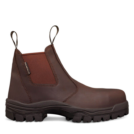 Oliver 45-627 Brown Elastic Sided Safety Boot