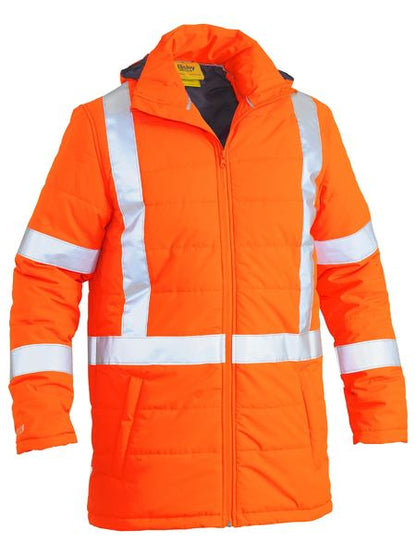 Bisley BJ6379XT Taped Hi Vis Puffer Jacket with X Back