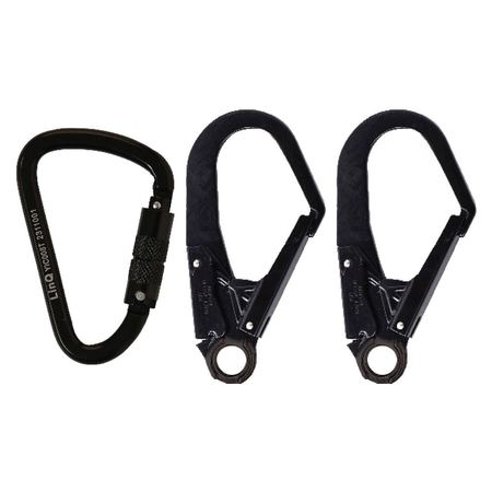 Double Leg Kernmantle 2M Shock Absorb Rope Lanyard With Hardware Kt & Sd RLO2KTSD