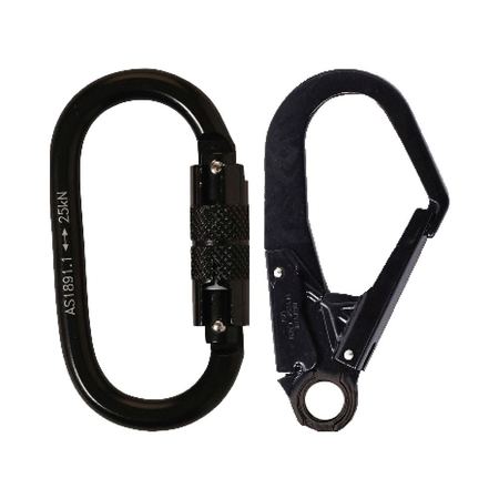Elite Single Leg Shock Absorbing Webbing Lanyard With Hardware Kd & Sd WLO1KDSD
