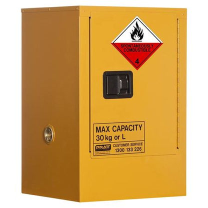 5516AC4 Class 4 Dangerous Goods Storage Cabinet: 30L - 1 Door - 1 Shelf