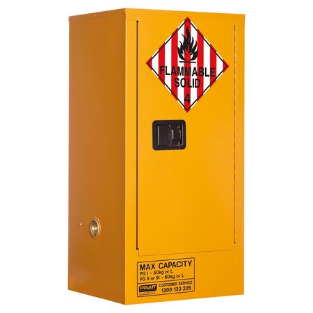 5517AC4 Class 4 Dangerous Goods Storage Cabinet: 60L - 1 Door - 2 Shelves