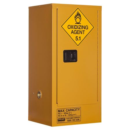 5517AOA Oxidizing Agent Storage Cabinet: 60L - 1 Door - 2 Shelves