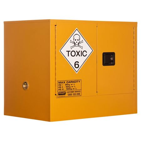 5535AST Toxic Substance Storage Cabinet: 100L - 2 Doors - 1 Shelf