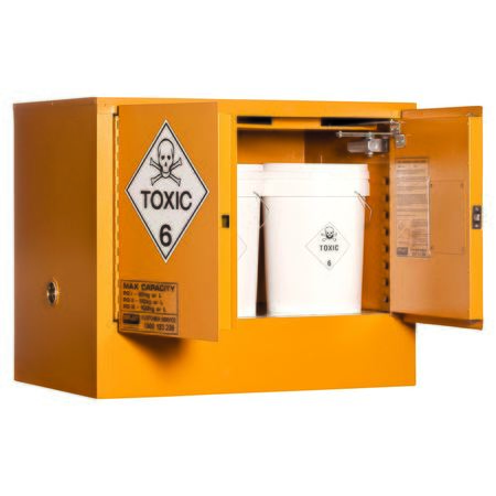 5535AST Toxic Substance Storage Cabinet: 100L - 2 Doors - 1 Shelf