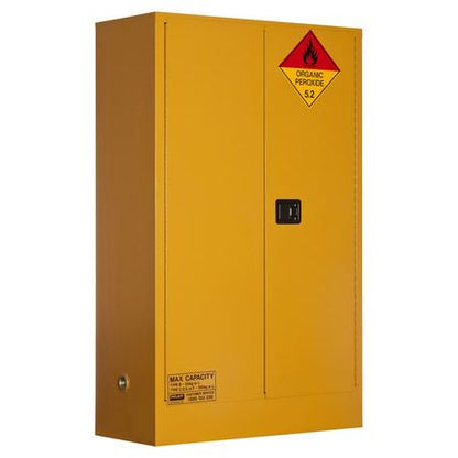 5545APO Organic Peroxide Storage Cabinet: 100L - 2 Doors - 3 Shelves
