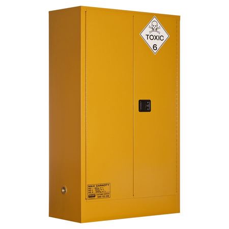 5545AST Toxic Substance Storage Cabinet: 250L - 2 Doors - 3 Shelves
