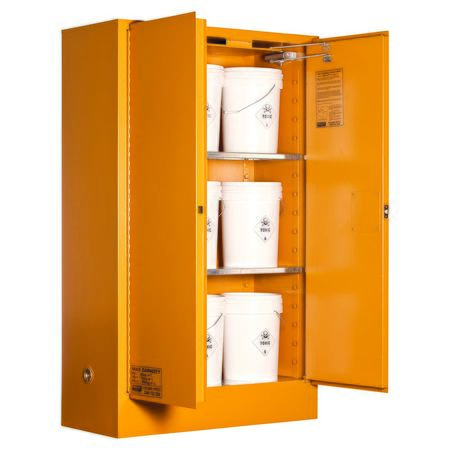 5545AST Toxic Substance Storage Cabinet: 250L - 2 Doors - 3 Shelves
