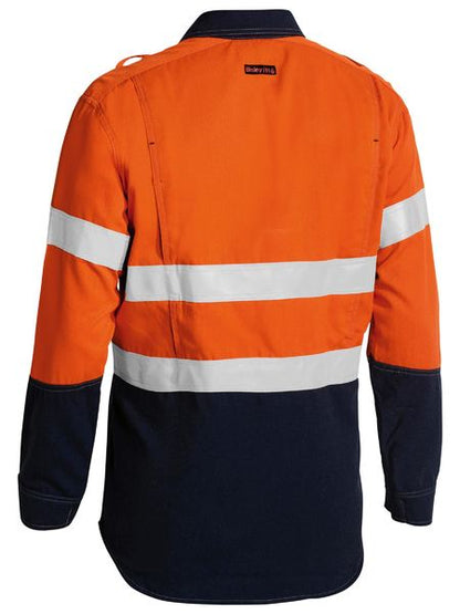 BS8082T Bisley TenCate Tecasafe® Plus 700 Taped Hi Vis FR Vented Shirt