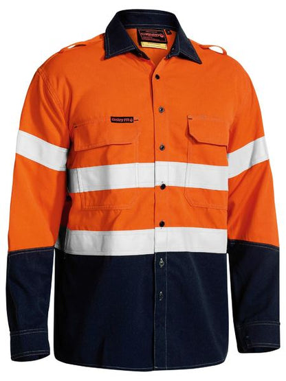 BS8082T Bisley TenCate Tecasafe® Plus 700 Taped Hi Vis FR Vented Shirt