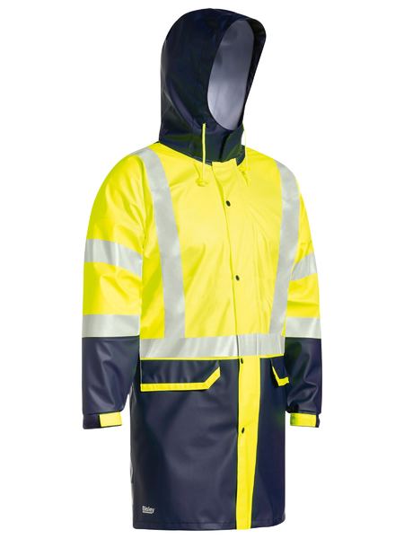 Bisley  BJ6935HT Taped Hi Vis Stretch PU Rain Coat