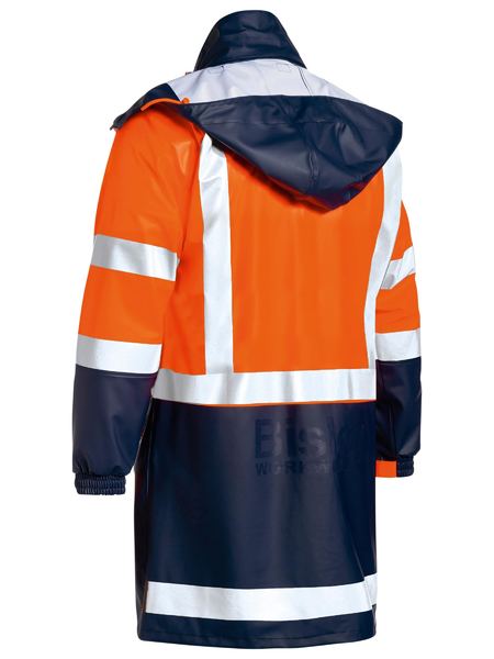 Bisley  BJ6935HT Taped Hi Vis Stretch PU Rain Coat