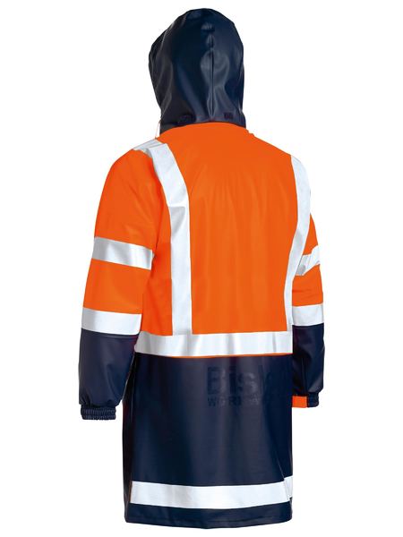 Bisley  BJ6935HT Taped Hi Vis Stretch PU Rain Coat