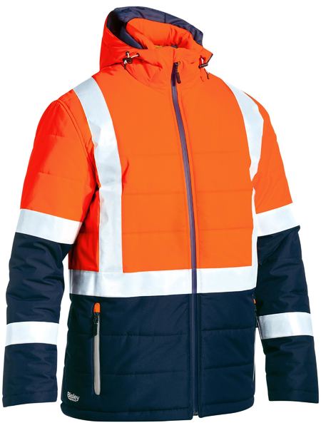 Bisley BJ6929HT Taped Hi Vis Puffer Jacket