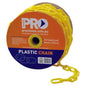 Plastic Safety Chain Yellow 8mm x 25m PCY825