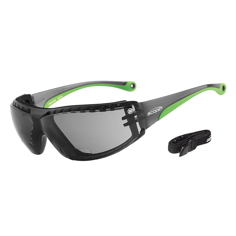 Scope Super Maxvue Titanium Diopter 130SG Af/As Smoke Lens Safety Glasses